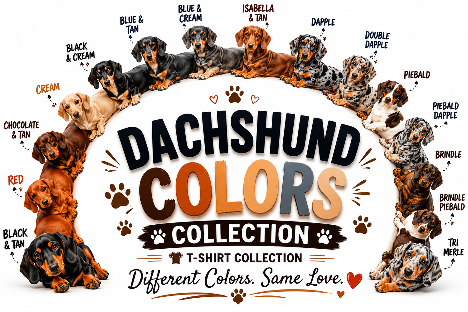 Dachshund Colors Collection