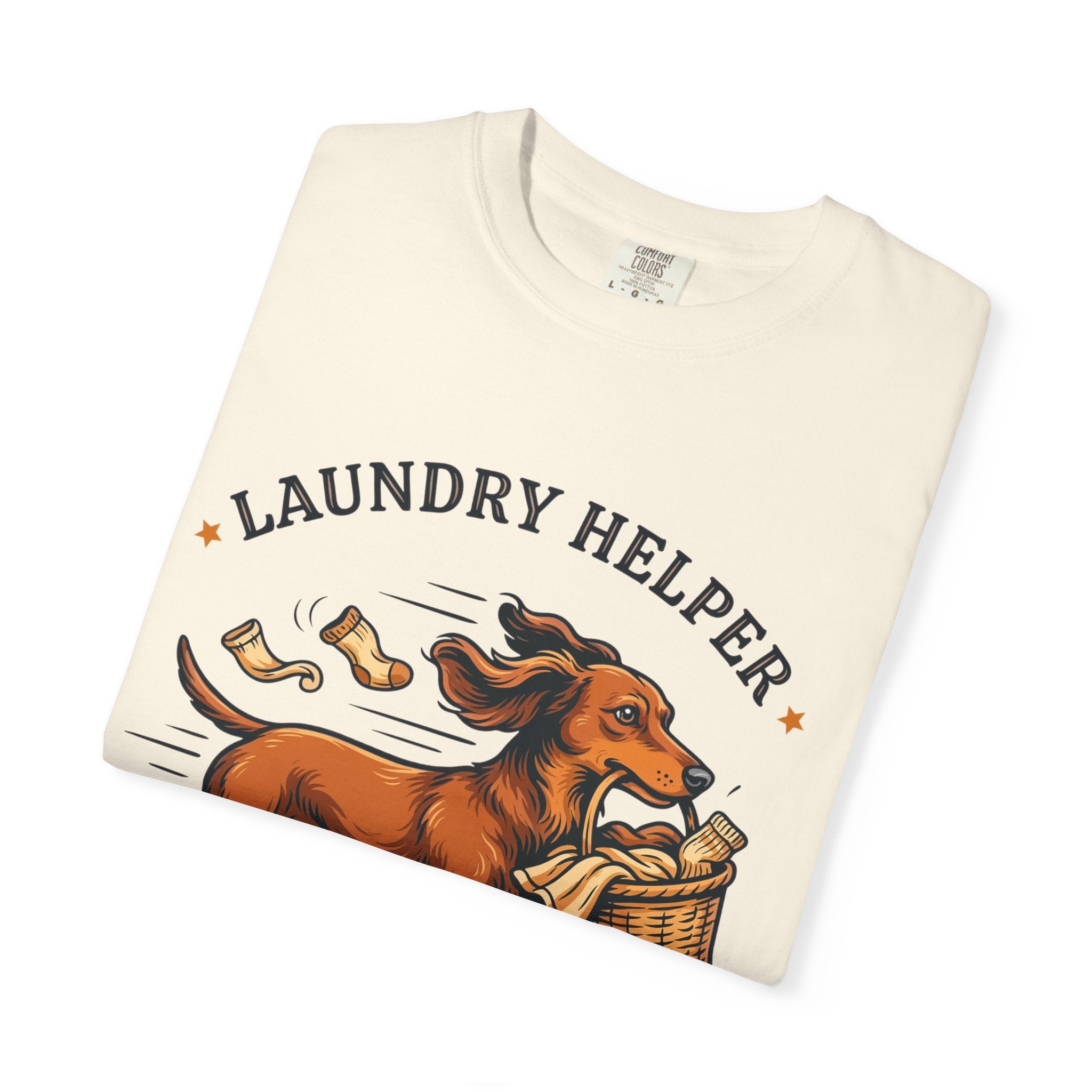 Funny Dachshund Club "Laundry Helper" T-Shirt