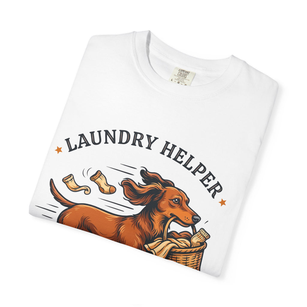 Funny Dachshund Club "Laundry Helper" T-Shirt