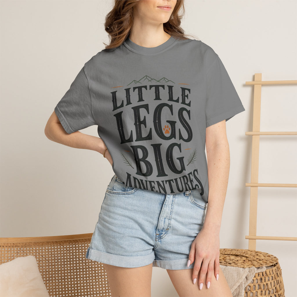 Dachshund Outdoor Adventure T-Shirt | Little Legs Big Adventures Hiking Shirt | Camping Dog Lover Apparel