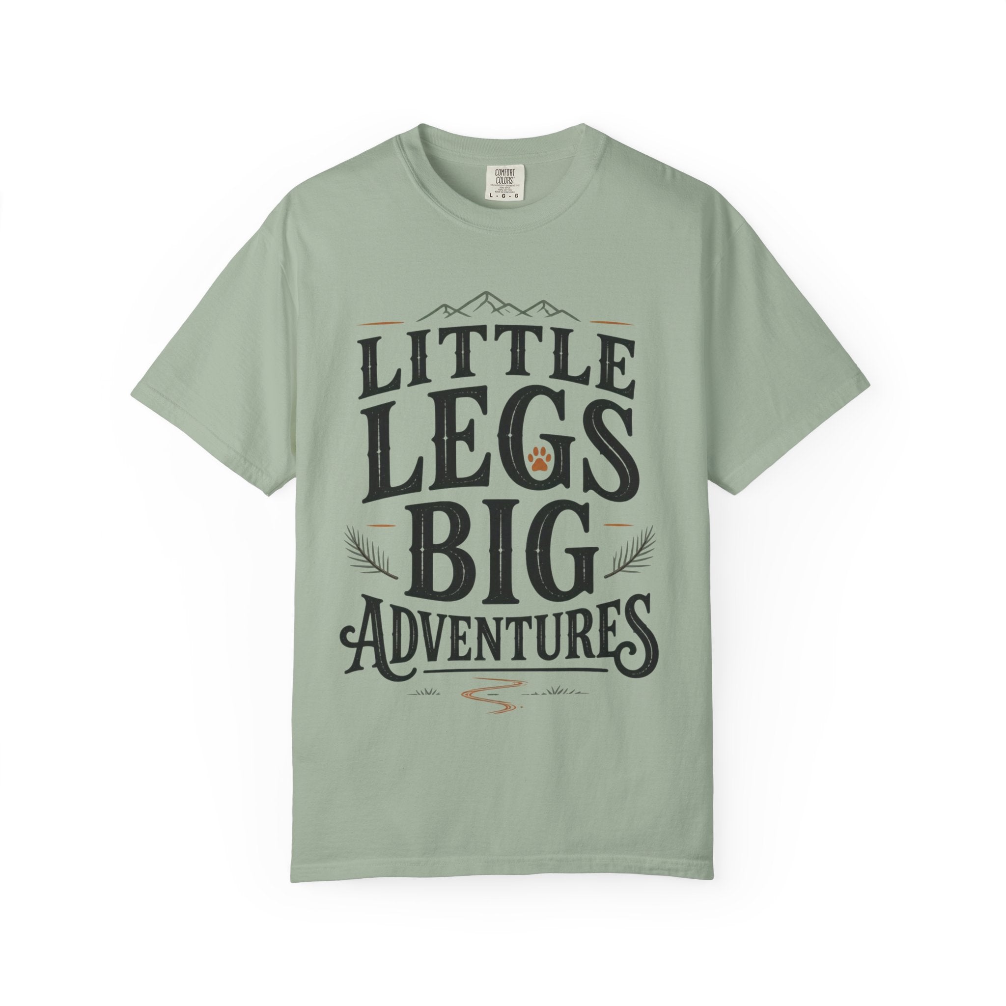 Gravhund Udendørs Eventyr T-shirt | Små Ben Store Eventyr Vandreskjorte | Camping Hundeelsker Tøj
