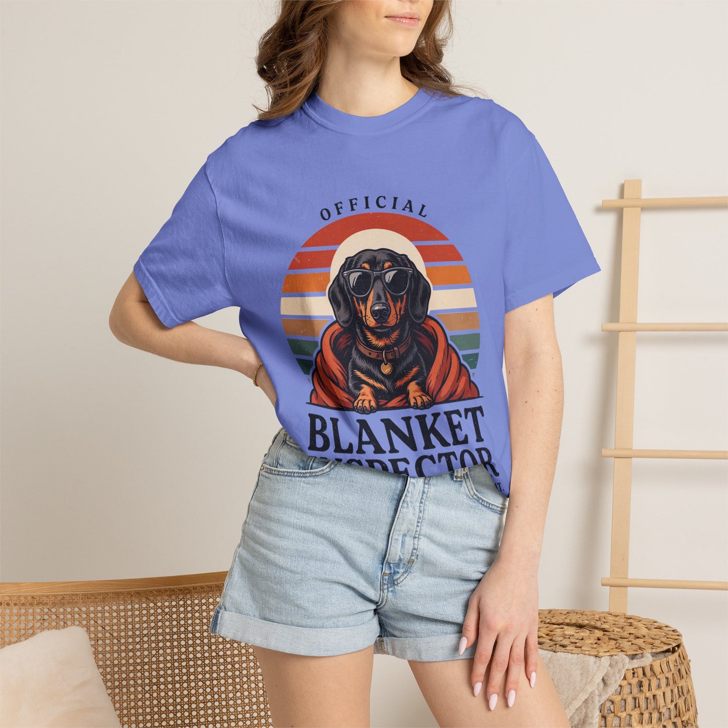Blanket Inspector Dachshund T-Shirt — Funny Dog Lover Tee