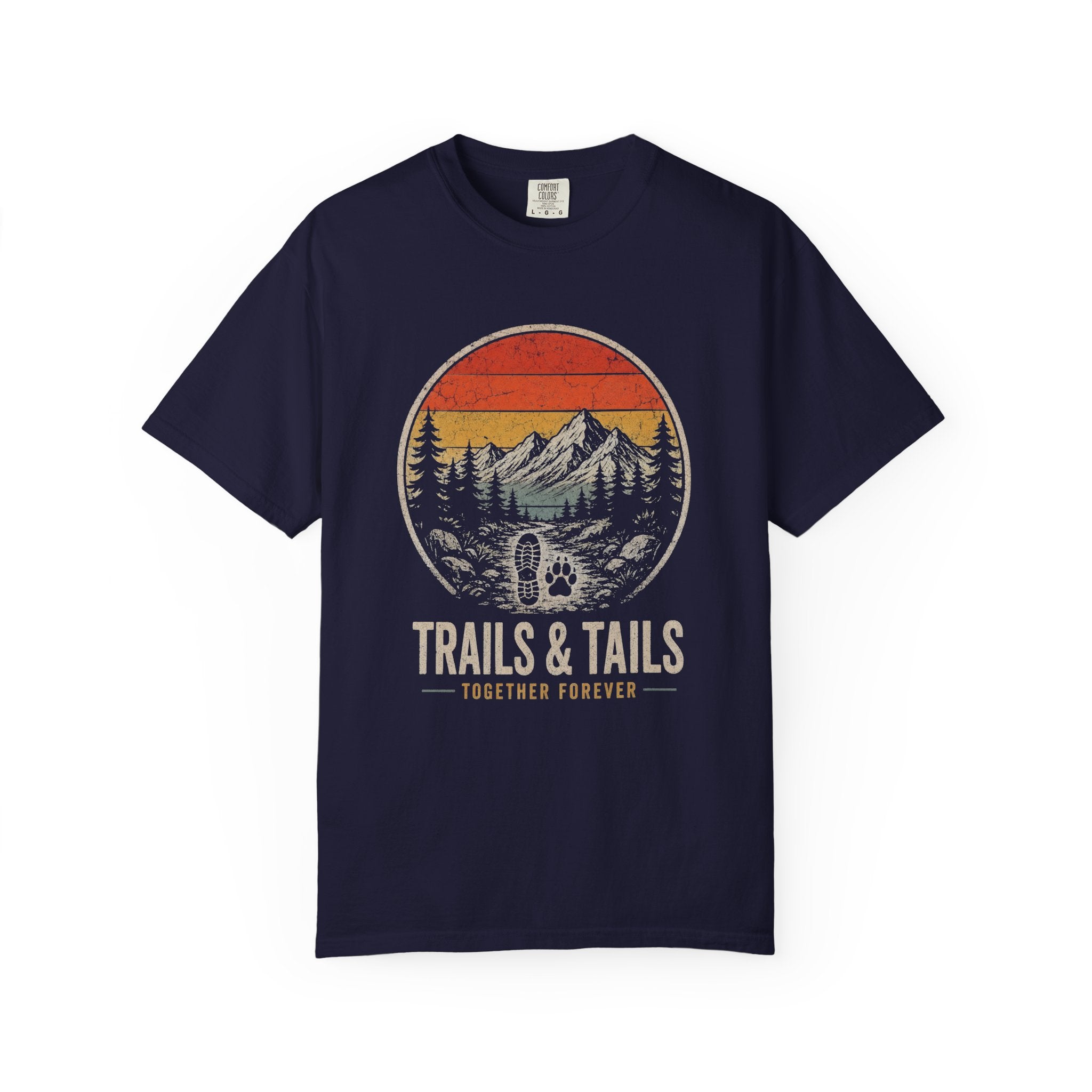 Trails & Tails T-shirt — Vintage Outdoor T-shirt til Hunde