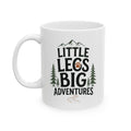 Little Legs Big Adventures Krus | Gravhund Elsker Kaffekop | Udendørs Vandring Camping Gave | Hundemor Eventyr Krus