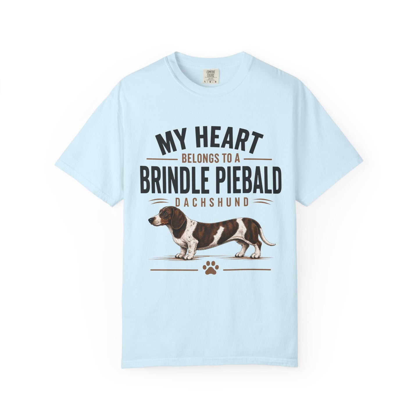 My Heart Belongs to a Brindle Piebald Dachshund T-Shirt