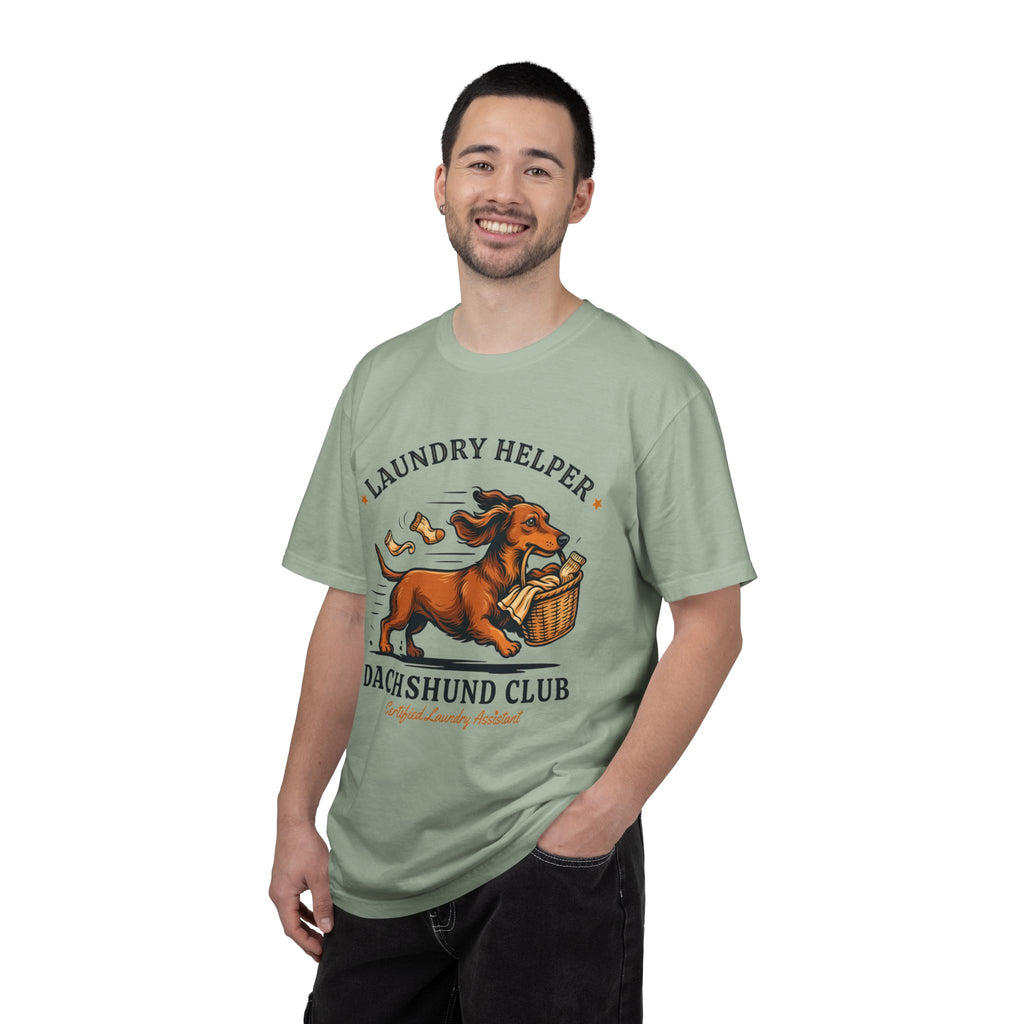 Funny Dachshund Club "Laundry Helper" T-Shirt