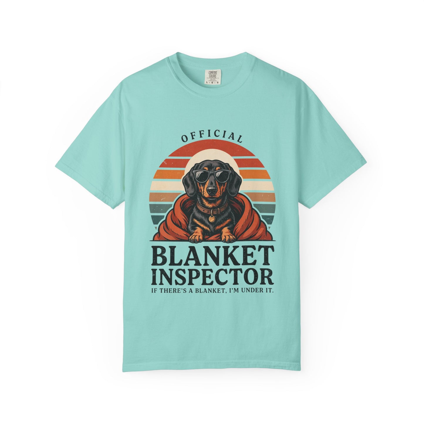 Blanket Inspector Dachshund T-Shirt — Funny Dog Lover Tee