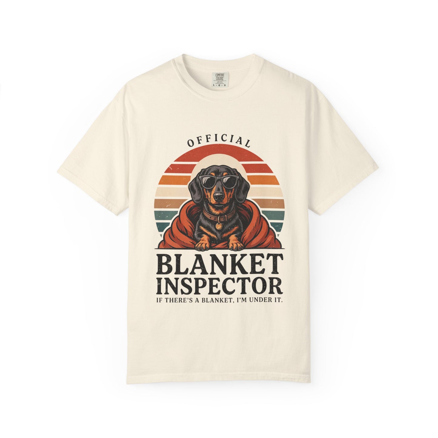 Blanket Inspector Dachshund T-Shirt — Funny Dog Lover Tee