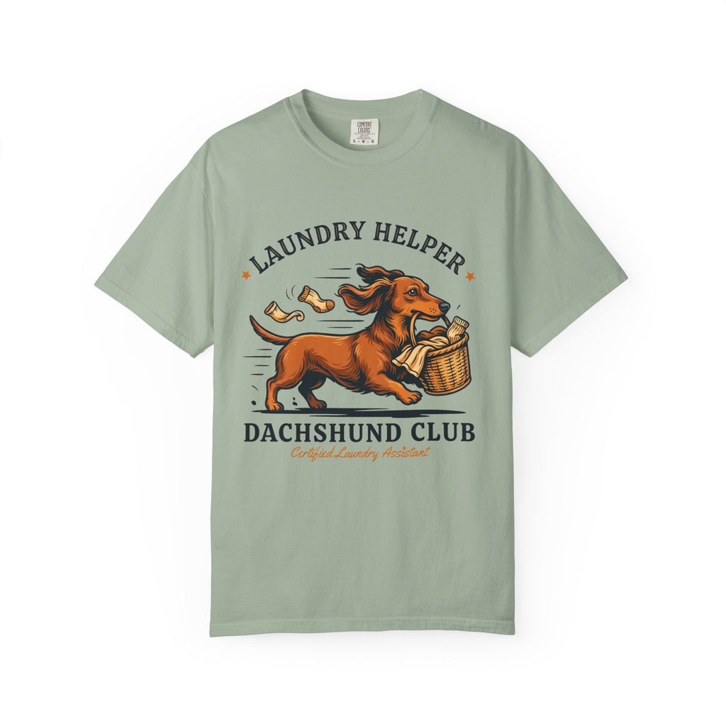 Funny Dachshund Club "Laundry Helper" T-Shirt