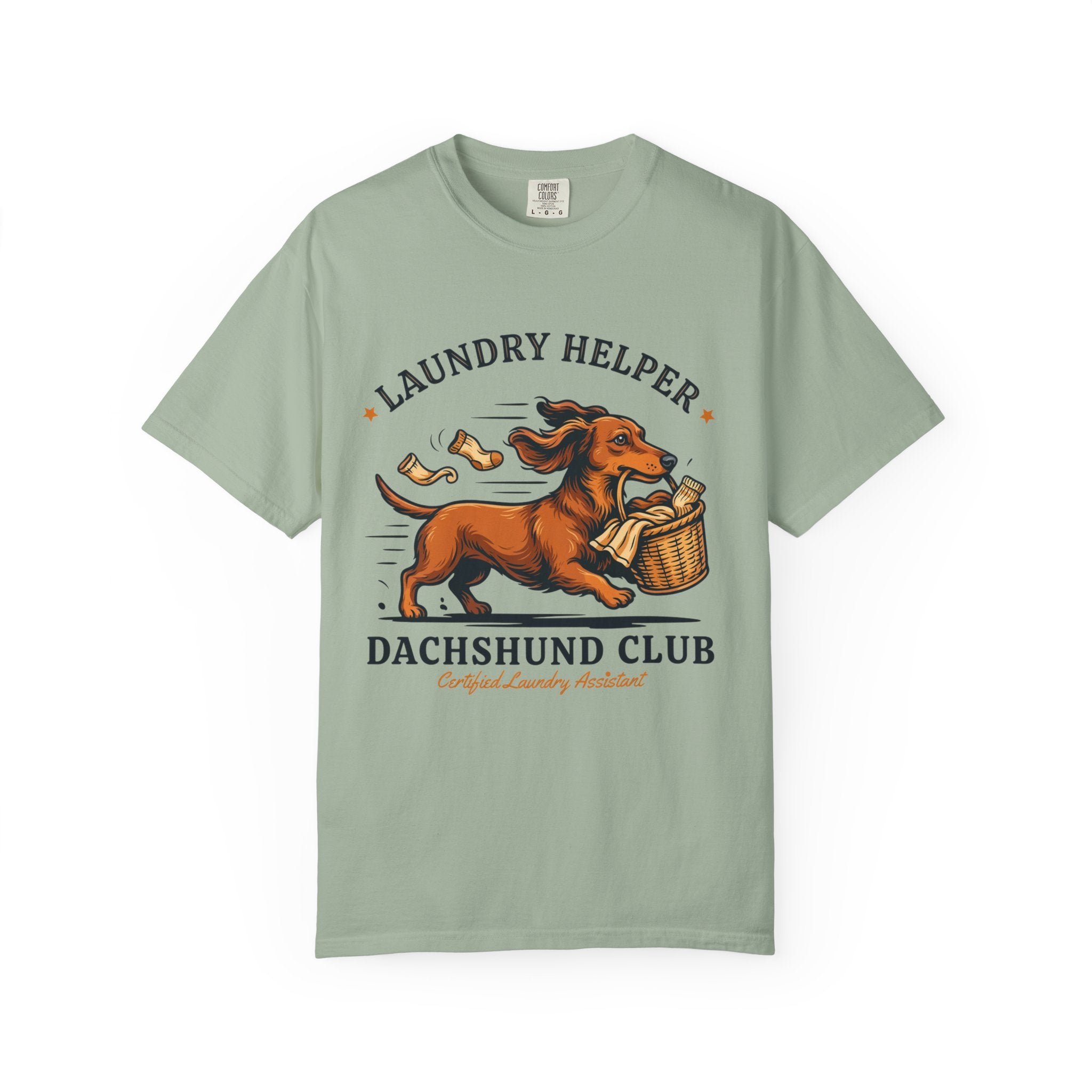 Funny Dachshund Club "Laundry Helper" T-Shirt