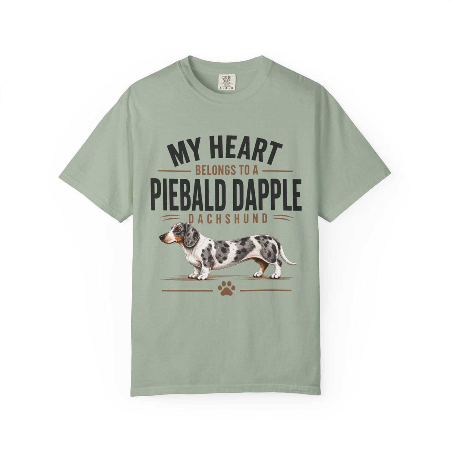 Piebald Dapple Dachshund  My Heart Belongs to a Piebald Dapple Dachshund T-Shirt