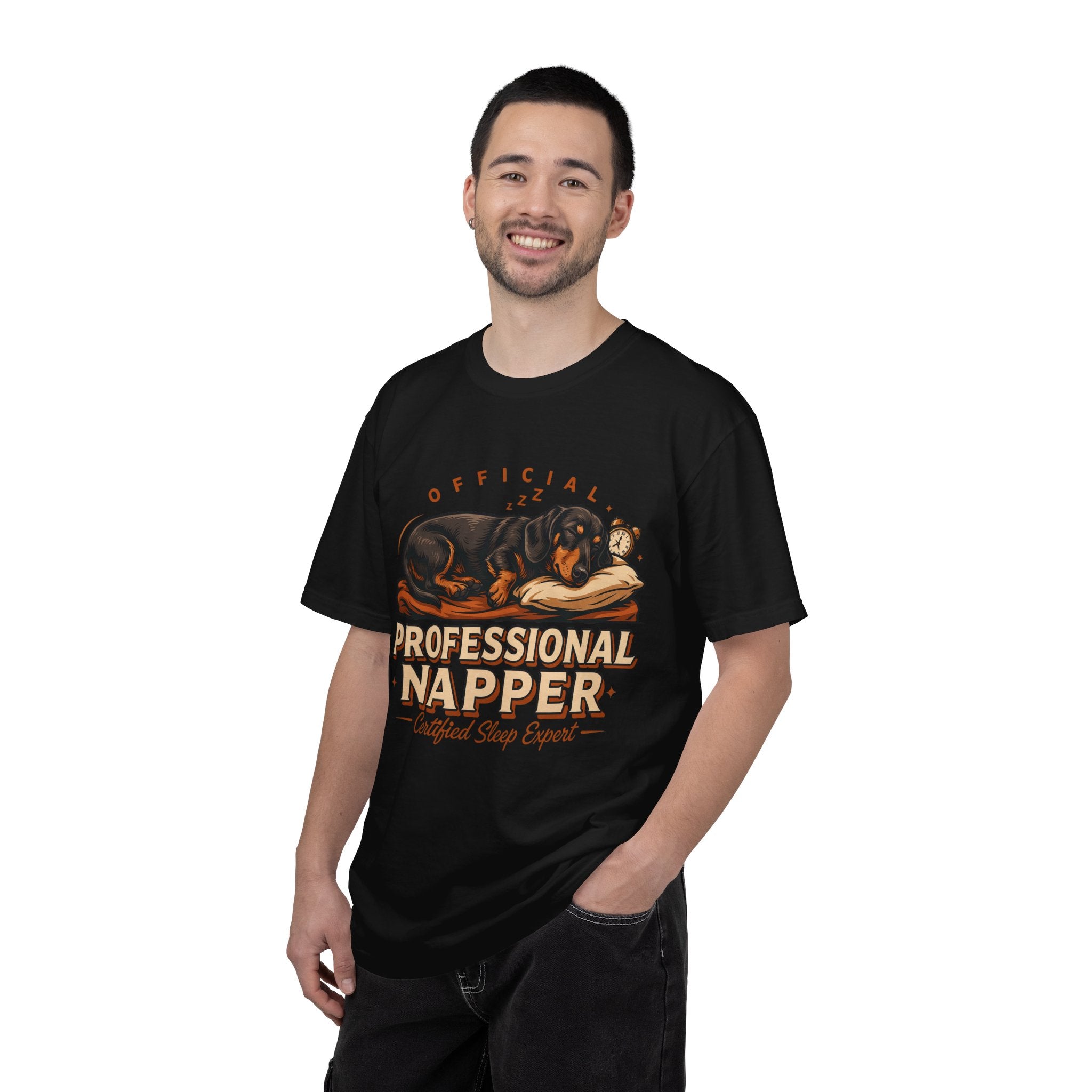 Professional Napper T-Shirt — Official Certified Sleep Expert Dog Design
