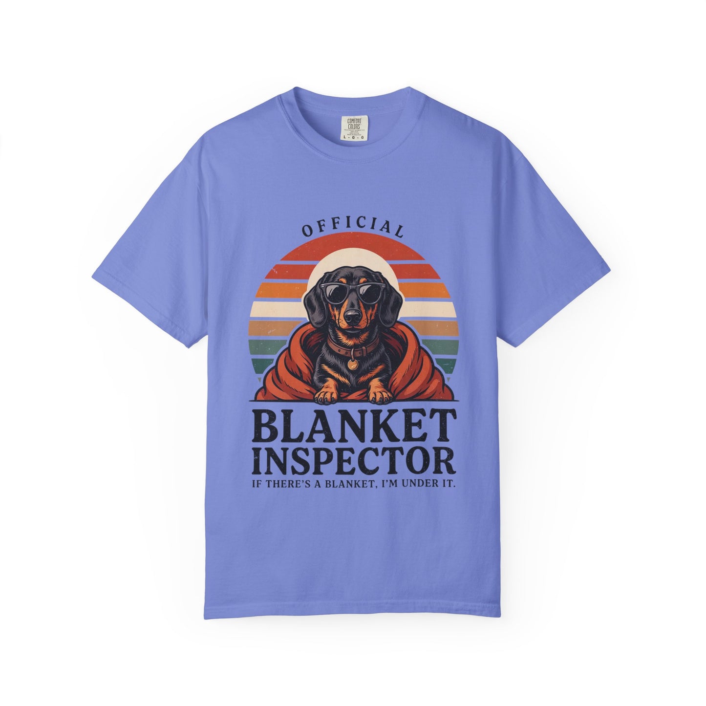 Blanket Inspector Dachshund T-Shirt — Funny Dog Lover Tee
