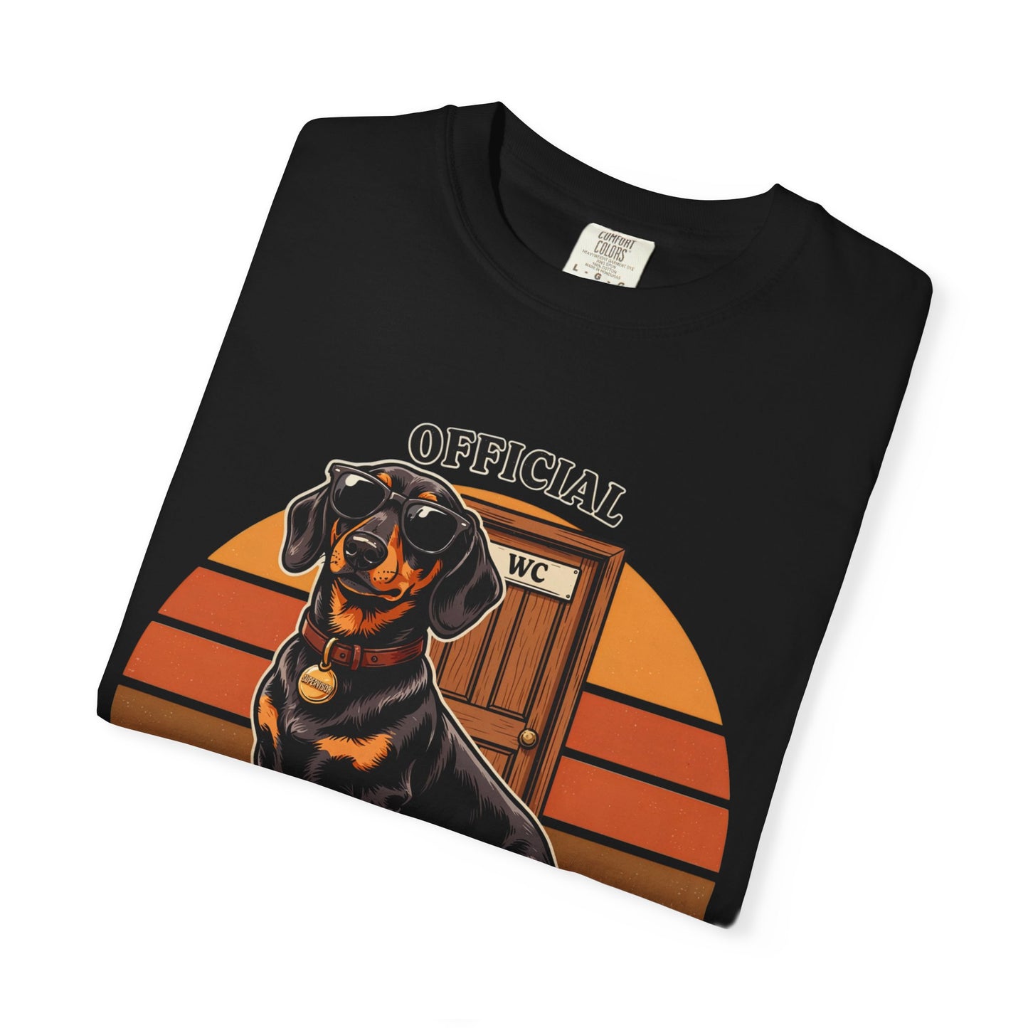 Bathroom Supervisor T-Shirt — 'Official Bathroom Supervisor' Dachshund Graphic Tee