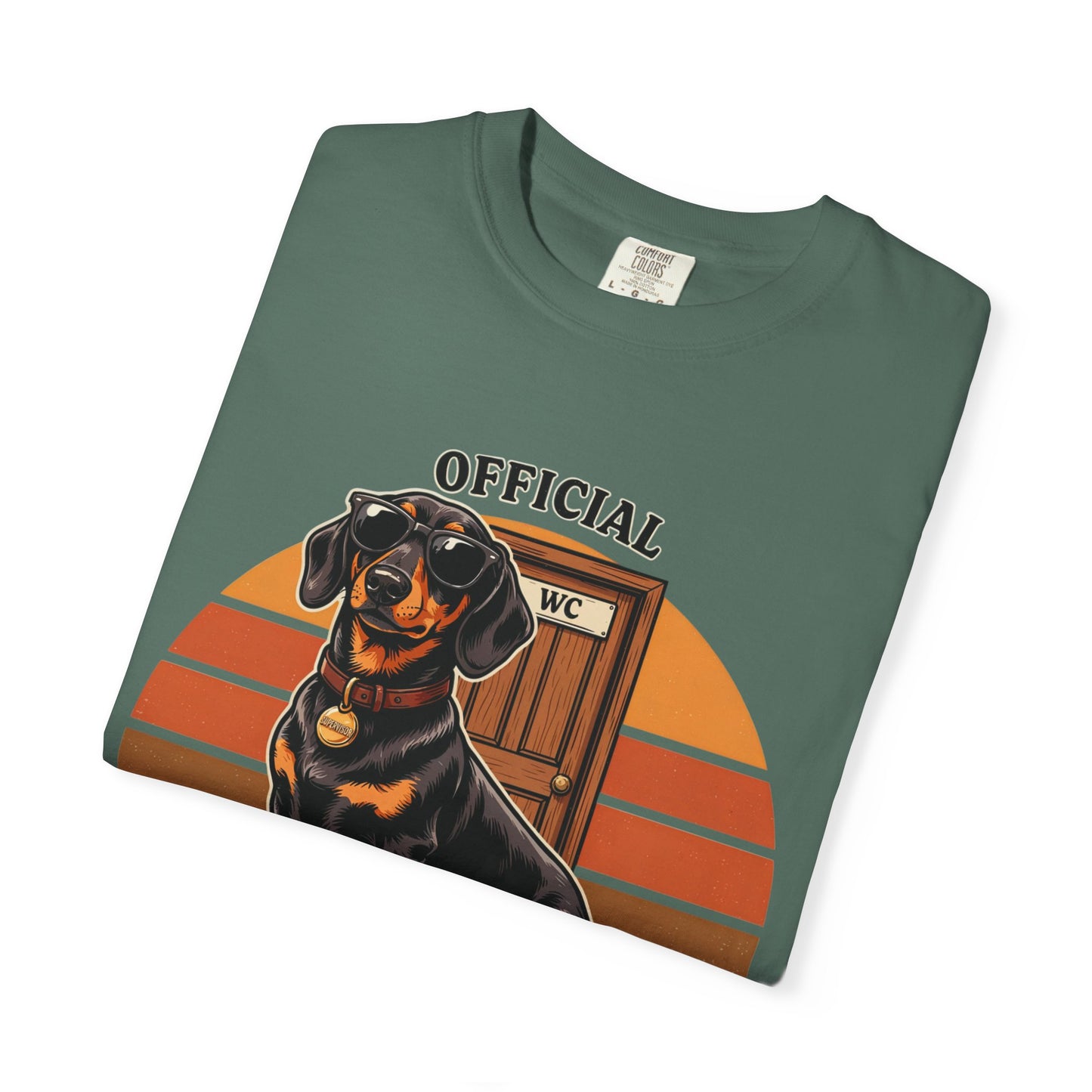 Bathroom Supervisor T-Shirt — 'Official Bathroom Supervisor' Dachshund Graphic Tee