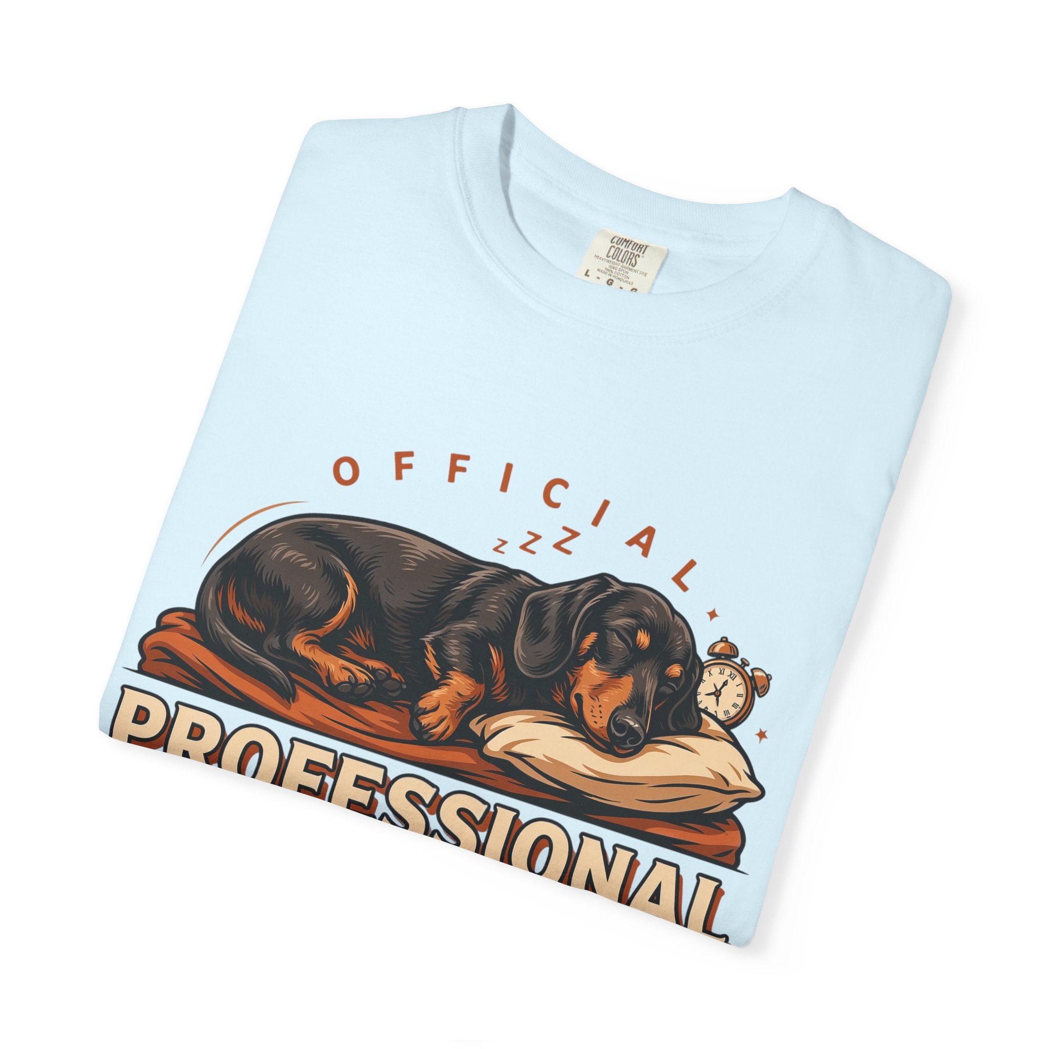 Professional Napper T-Shirt — Official Certified Sleep Expert Dog Design