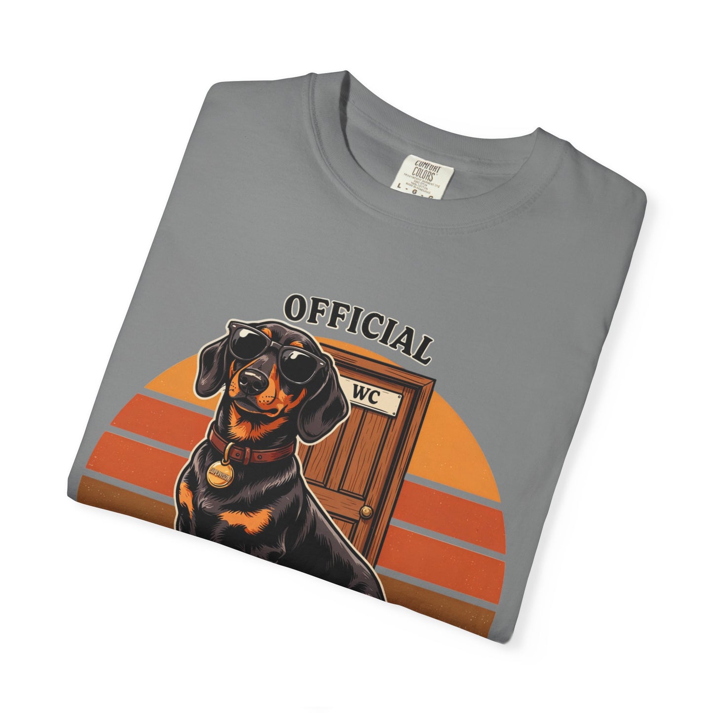 Bathroom Supervisor T-Shirt — 'Official Bathroom Supervisor' Dachshund Graphic Tee