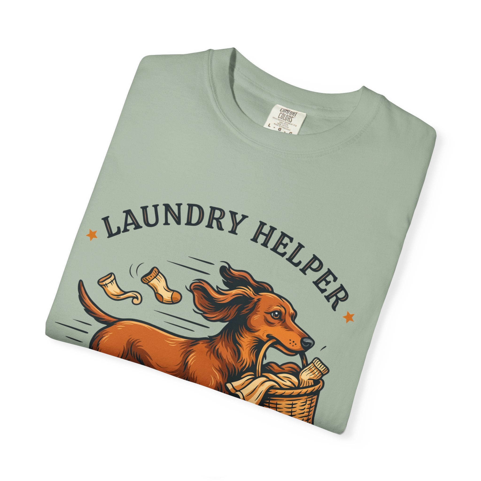 Funny Dachshund Club "Laundry Helper" T-Shirt