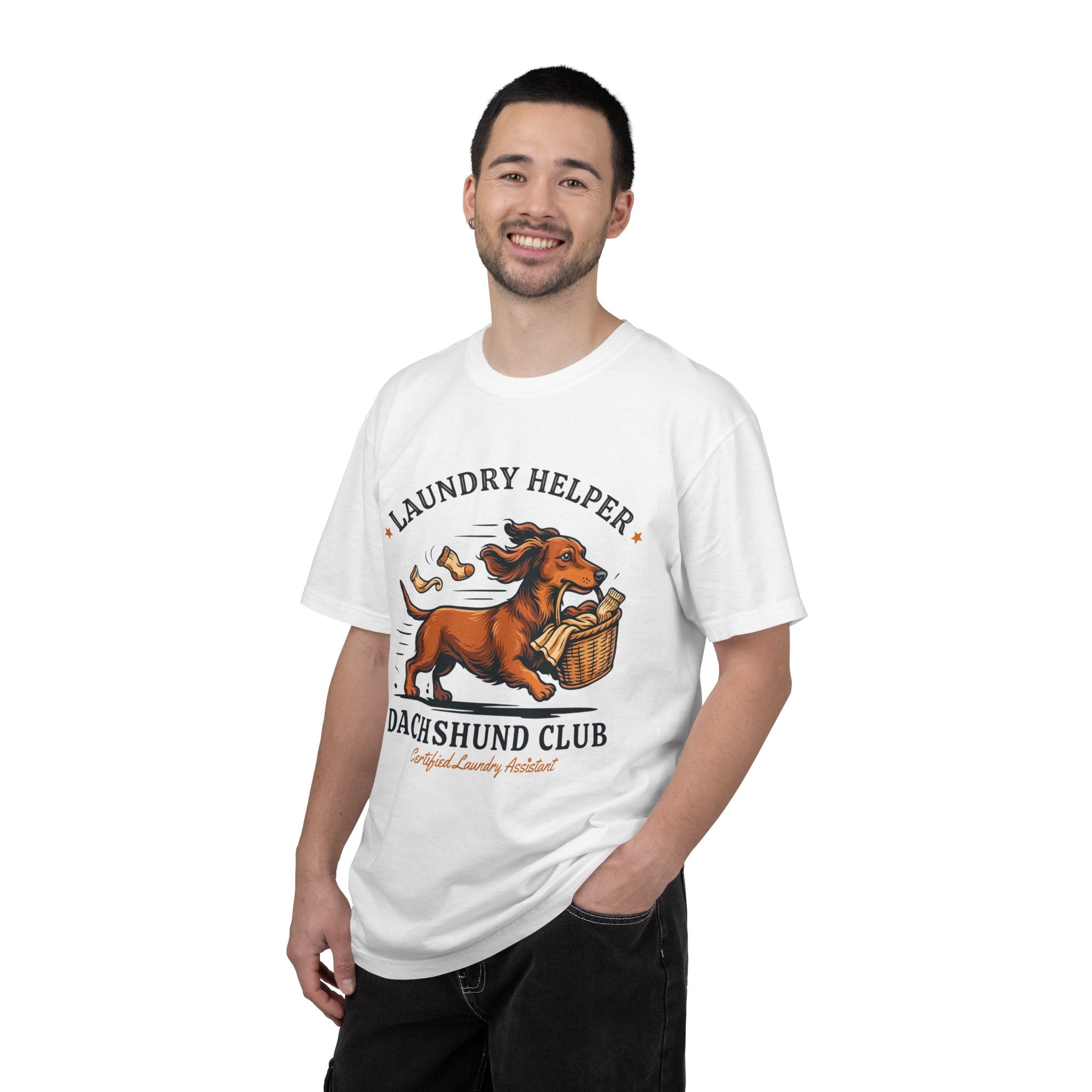 Funny Dachshund Club "Laundry Helper" T-Shirt