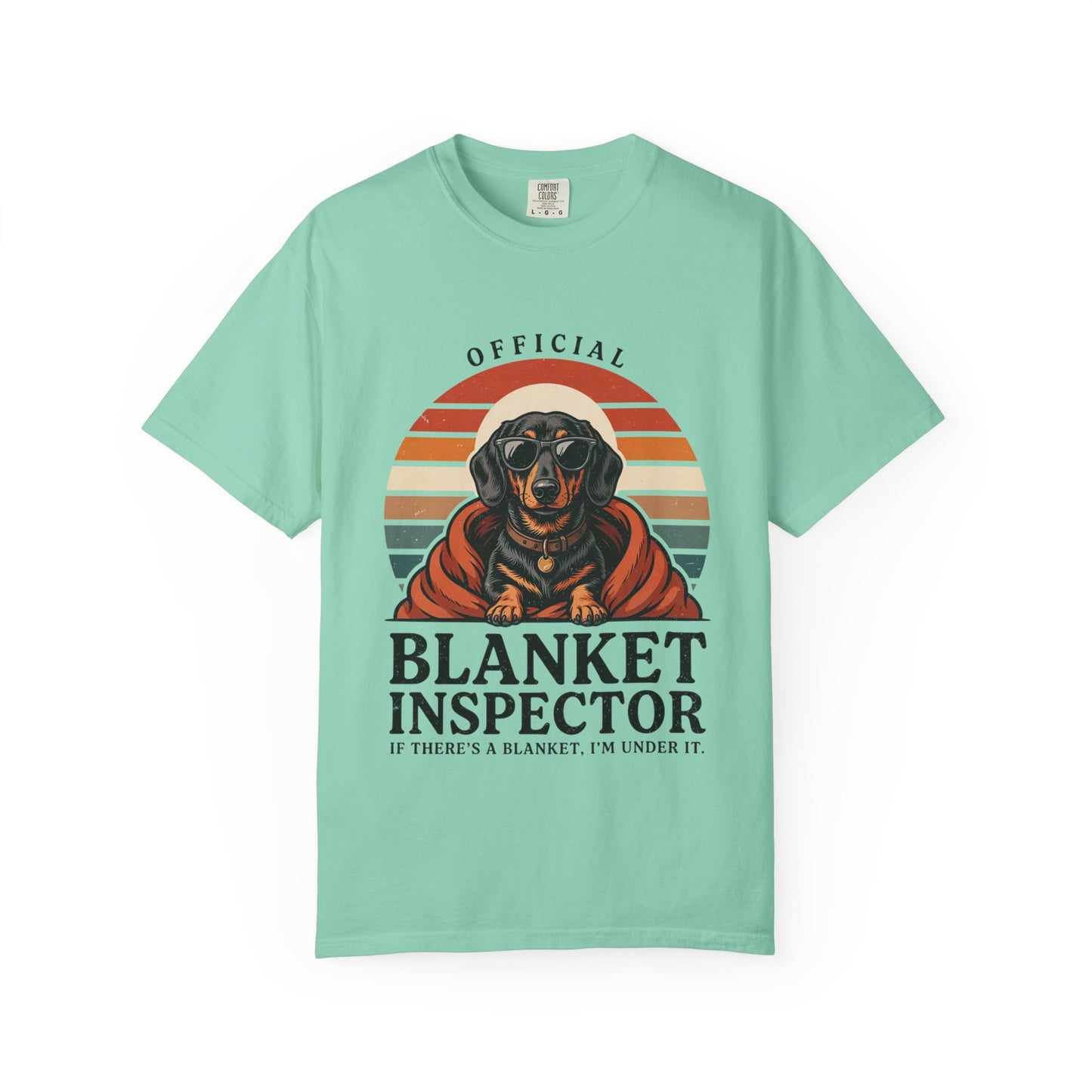 Blanket Inspector Dachshund T-Shirt — Funny Dog Lover Tee