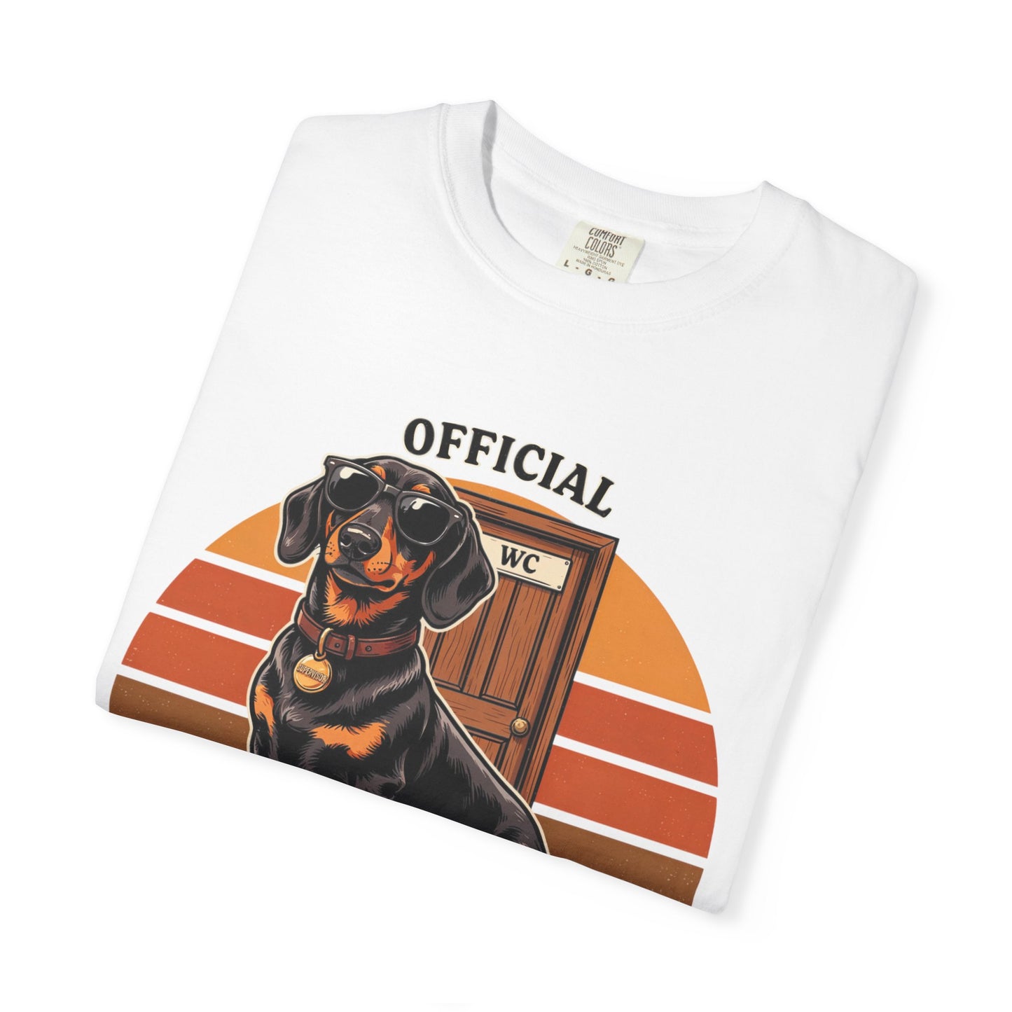 Bathroom Supervisor T-Shirt — 'Official Bathroom Supervisor' Dachshund Graphic Tee