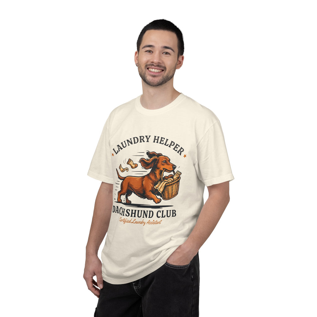 Funny Dachshund Club "Laundry Helper" T-Shirt