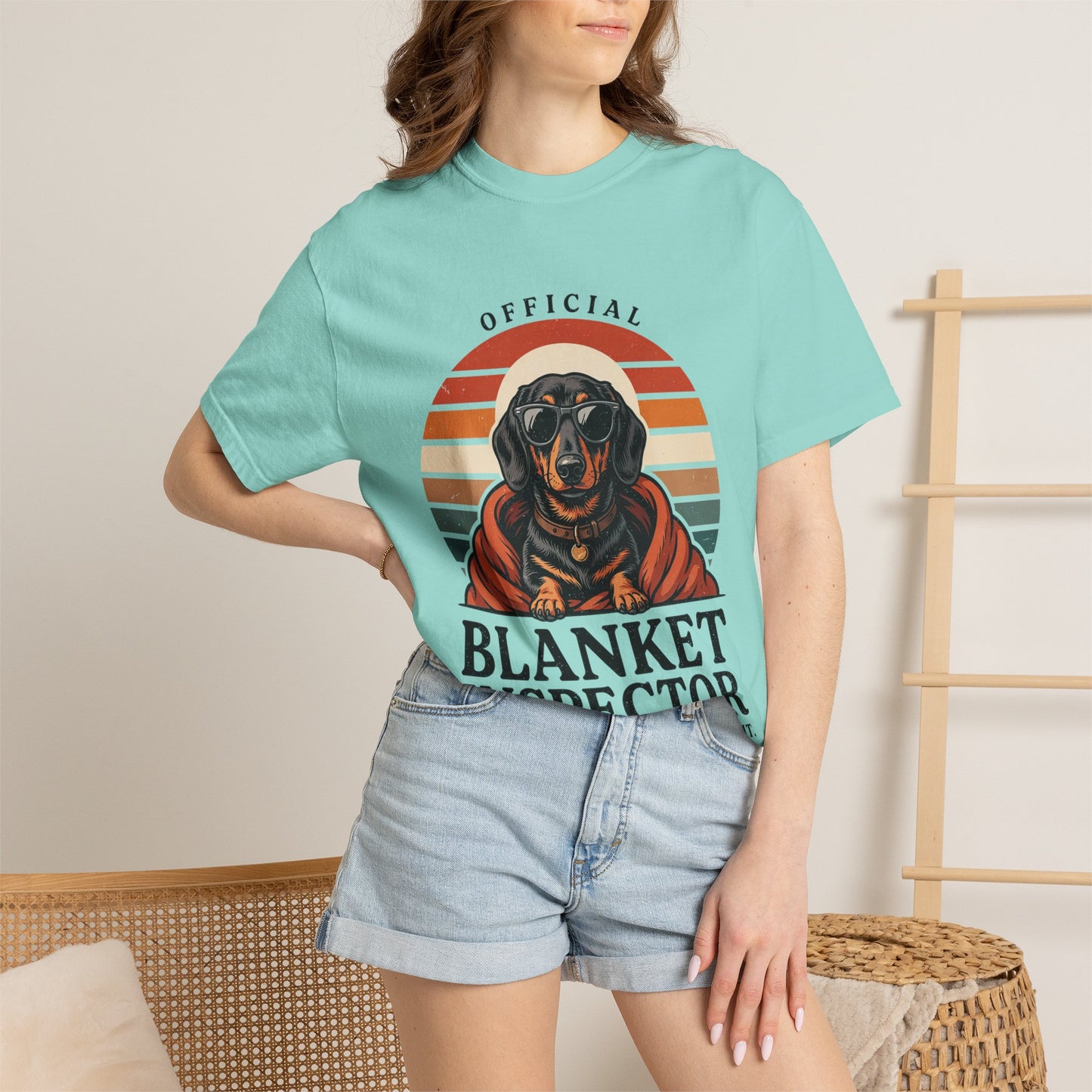 Blanket Inspector Dachshund T-Shirt — Funny Dog Lover Tee