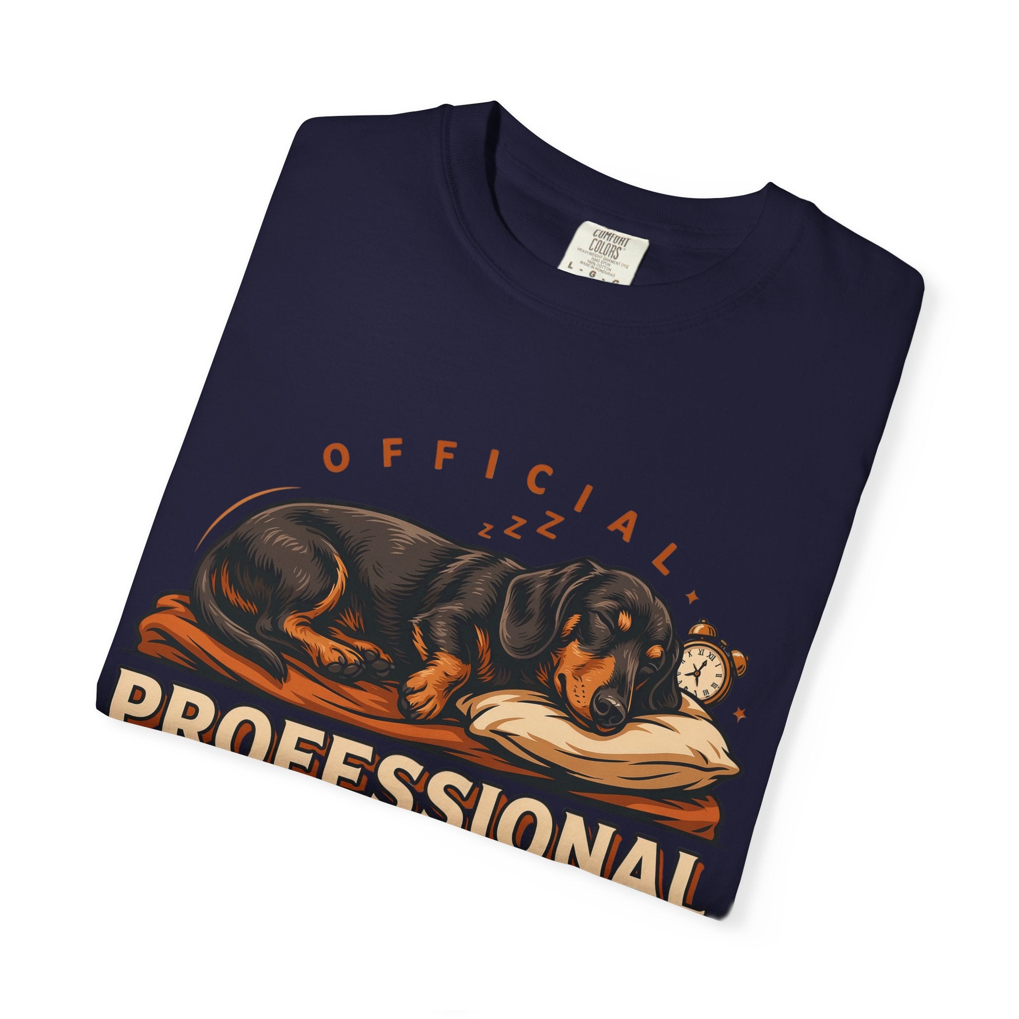 Professional Napper T-Shirt — Official Certified Sleep Expert Dog Design