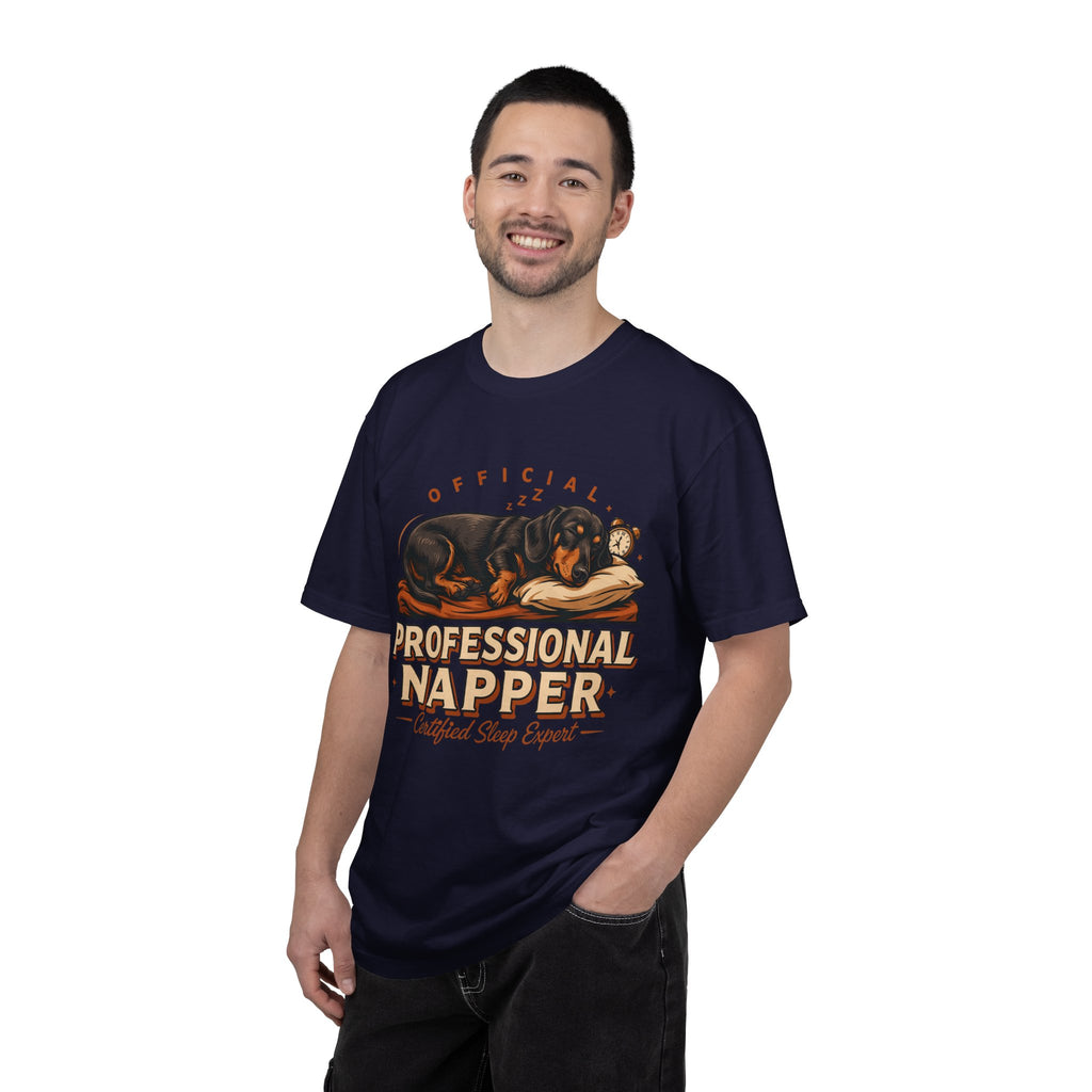 Professional Napper T-Shirt — Official Certified Sleep Expert Dog Design
